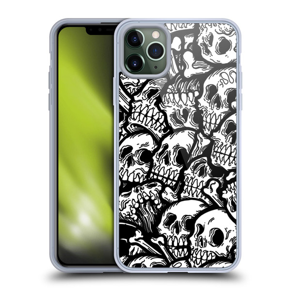 Matt Bailey Skull All Over Soft Gel Case for Apple iPhone 11 Pro Max