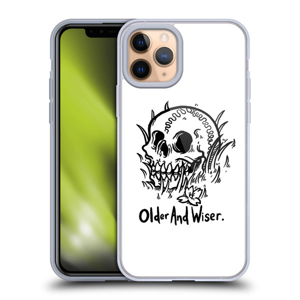 Matt Bailey Skull Older And Wiser Soft Gel Case for Apple iPhone 11 Pro