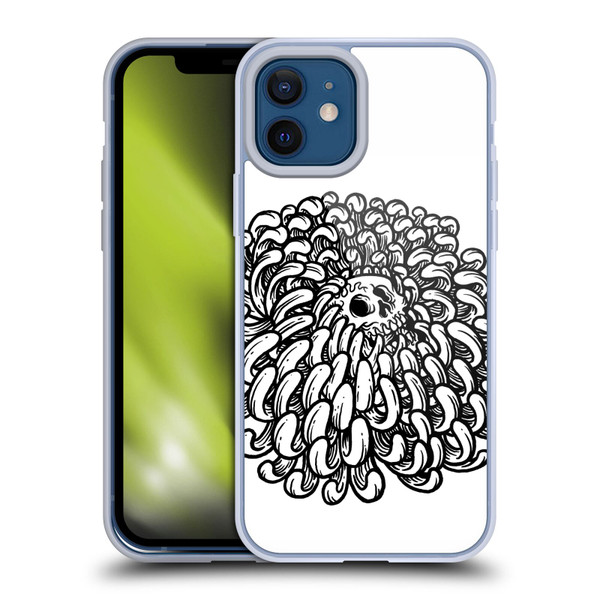 Matt Bailey Skull Flower Soft Gel Case for Apple iPhone 12 / iPhone 12 Pro