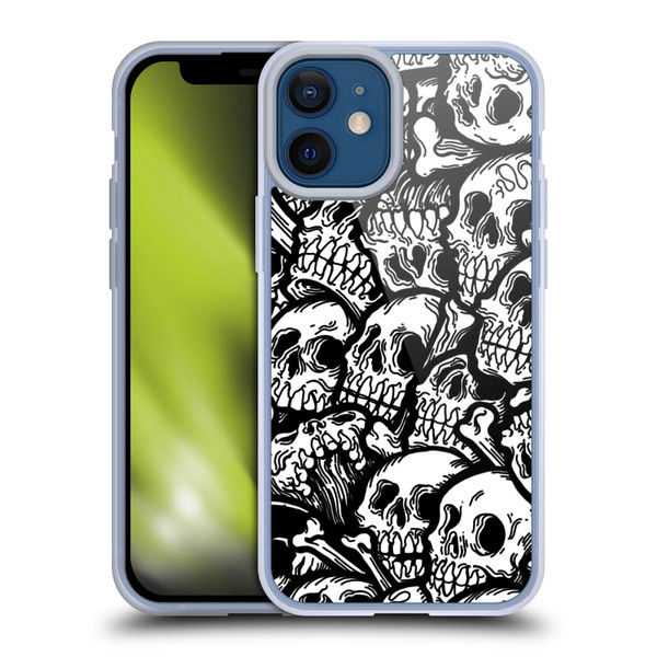 Matt Bailey Skull All Over Soft Gel Case for Apple iPhone 12 Mini