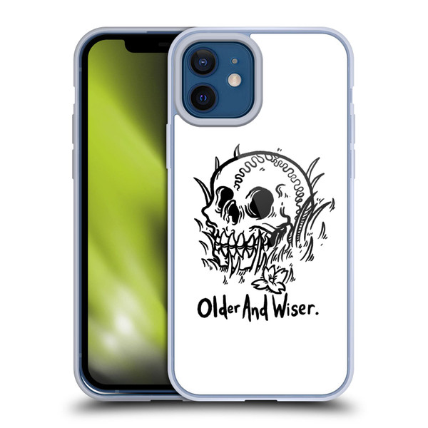 Matt Bailey Skull Older And Wiser Soft Gel Case for Apple iPhone 12 / iPhone 12 Pro