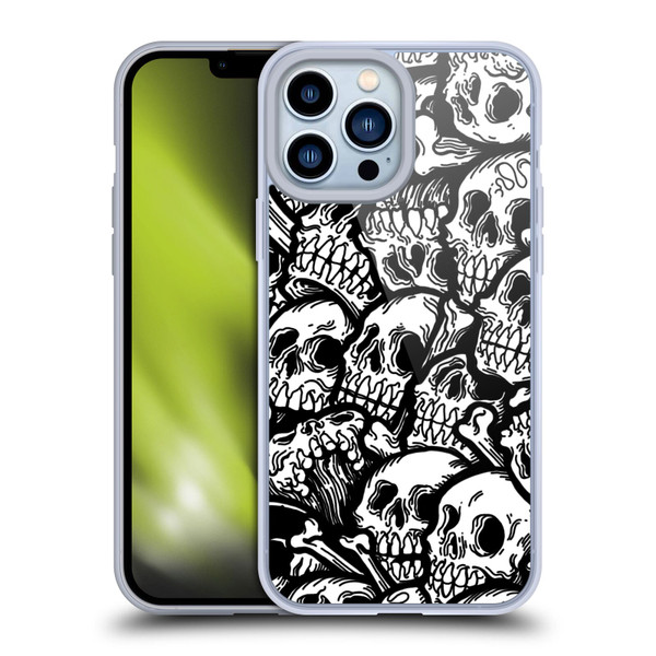 Matt Bailey Skull All Over Soft Gel Case for Apple iPhone 13 Pro Max