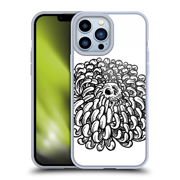 Matt Bailey Skull Flower Soft Gel Case for Apple iPhone 13 Pro Max