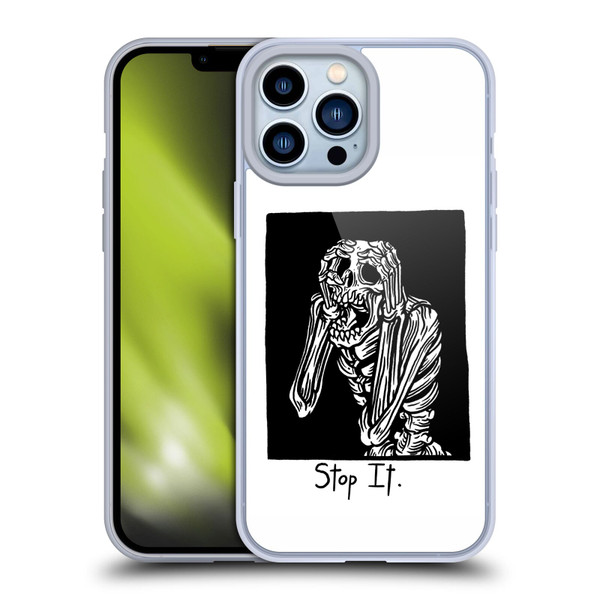 Matt Bailey Skull Stop It Soft Gel Case for Apple iPhone 13 Pro Max