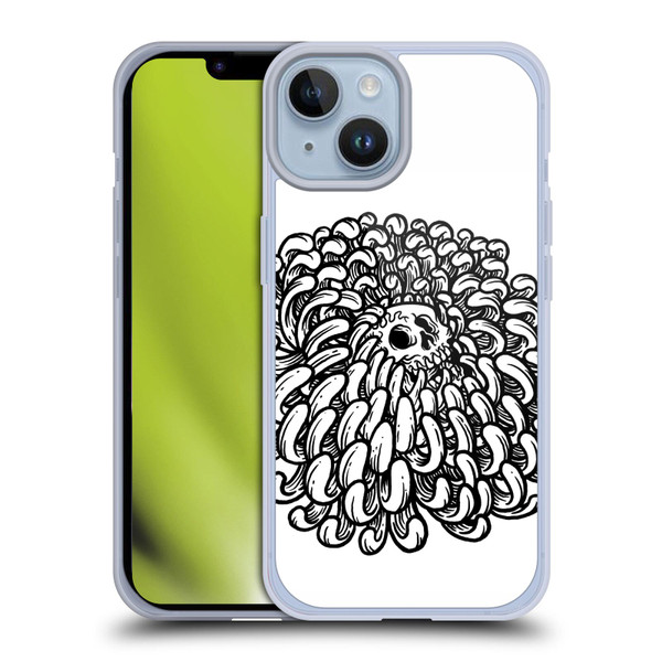Matt Bailey Skull Flower Soft Gel Case for Apple iPhone 14