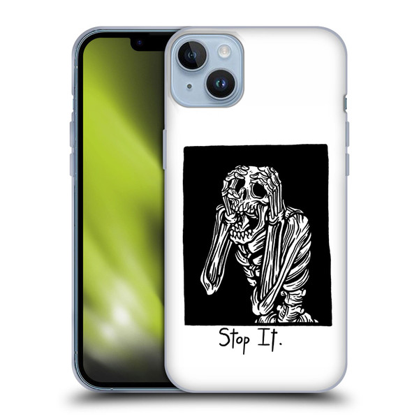 Matt Bailey Skull Stop It Soft Gel Case for Apple iPhone 14 Plus