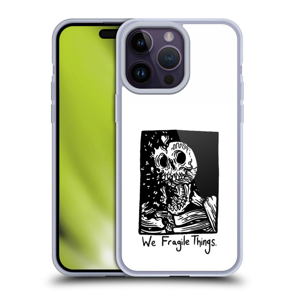 Matt Bailey Skull We Fragile Things Soft Gel Case for Apple iPhone 14 Pro Max