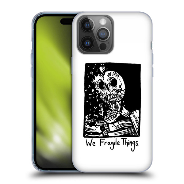 Matt Bailey Skull We Fragile Things Soft Gel Case for Apple iPhone 14 Pro Max