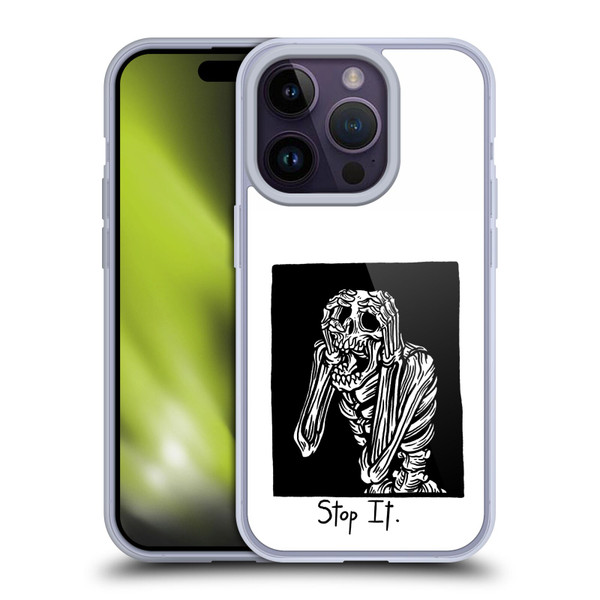 Matt Bailey Skull Stop It Soft Gel Case for Apple iPhone 14 Pro