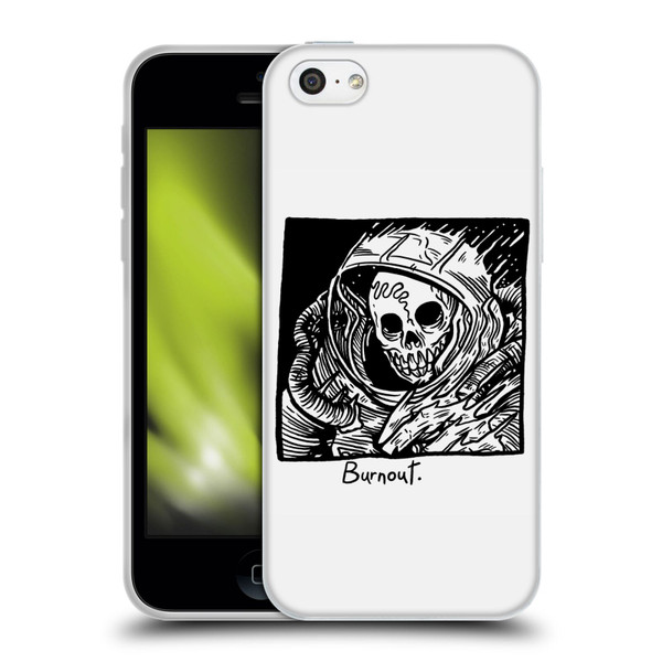 Matt Bailey Skull Burnout Soft Gel Case for Apple iPhone 5c
