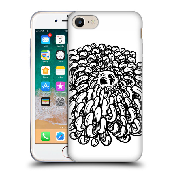 Matt Bailey Skull Flower Soft Gel Case for Apple iPhone 7 / 8 / SE 2020 & 2022
