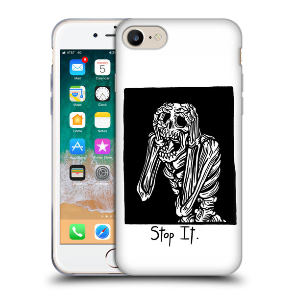 Matt Bailey Skull Stop It Soft Gel Case for Apple iPhone 7 / 8 / SE 2020 & 2022