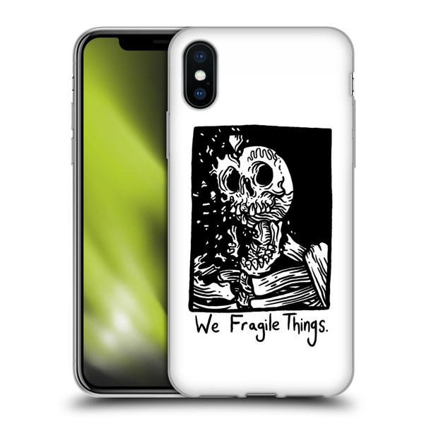 Matt Bailey Skull We Fragile Things Soft Gel Case for Apple iPhone X / iPhone XS