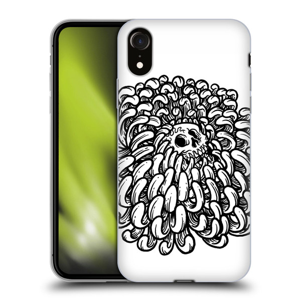 Matt Bailey Skull Flower Soft Gel Case for Apple iPhone XR