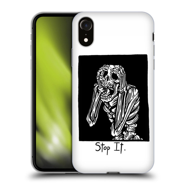 Matt Bailey Skull Stop It Soft Gel Case for Apple iPhone XR