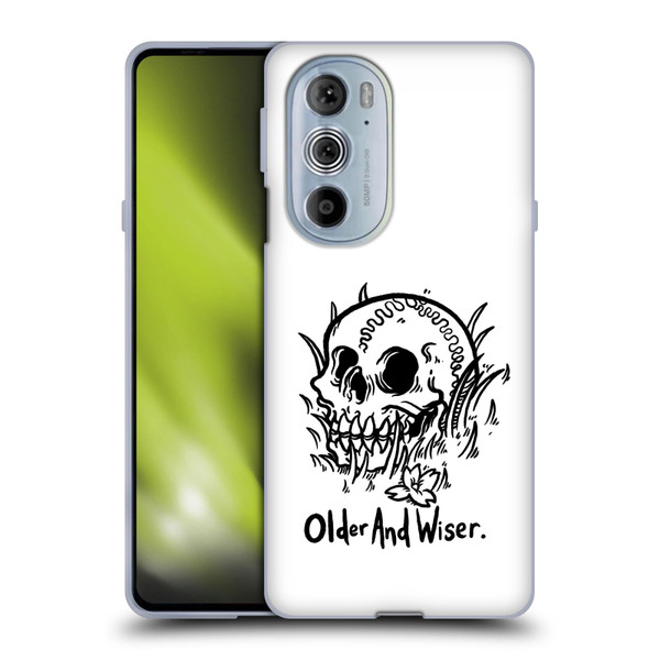 Matt Bailey Skull Older And Wiser Soft Gel Case for Motorola Edge X30