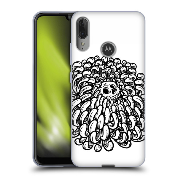 Matt Bailey Skull Flower Soft Gel Case for Motorola Moto E6 Plus
