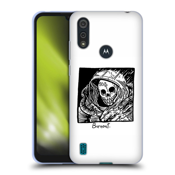 Matt Bailey Skull Burnout Soft Gel Case for Motorola Moto E6s (2020)
