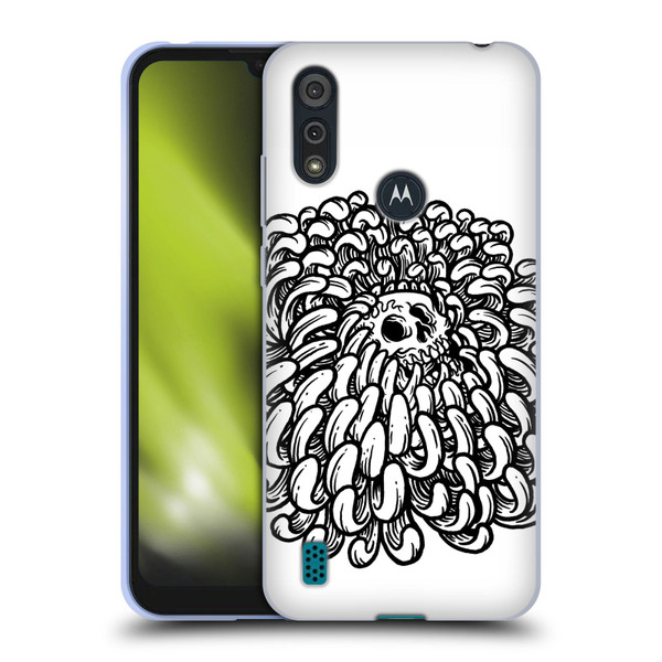 Matt Bailey Skull Flower Soft Gel Case for Motorola Moto E6s (2020)