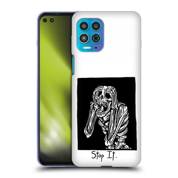 Matt Bailey Skull Stop It Soft Gel Case for Motorola Moto G100