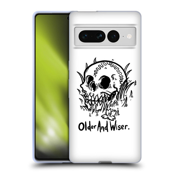 Matt Bailey Skull Older And Wiser Soft Gel Case for Google Pixel 7 Pro