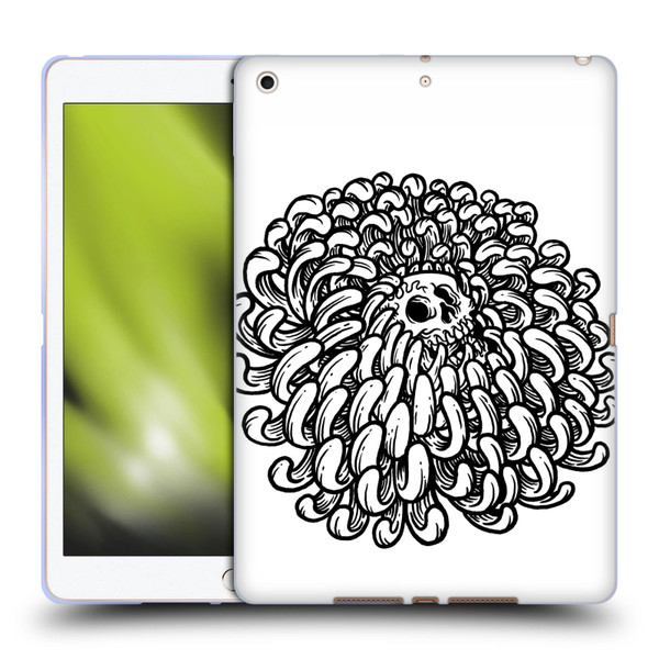 Matt Bailey Skull Flower Soft Gel Case for Apple iPad 10.2 2019/2020/2021