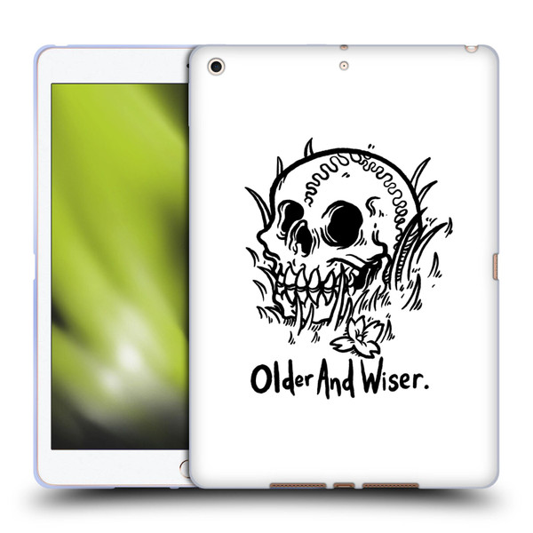 Matt Bailey Skull Older And Wiser Soft Gel Case for Apple iPad 10.2 2019/2020/2021