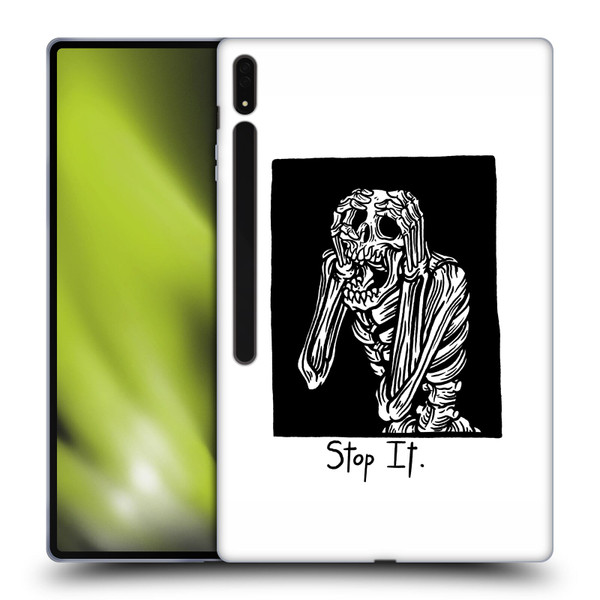 Matt Bailey Skull Stop It Soft Gel Case for Samsung Galaxy Tab S8 Ultra