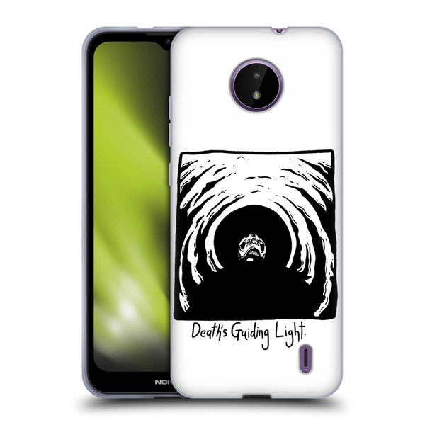 Matt Bailey Skull Deaths Guiding Light Soft Gel Case for Nokia C10 / C20