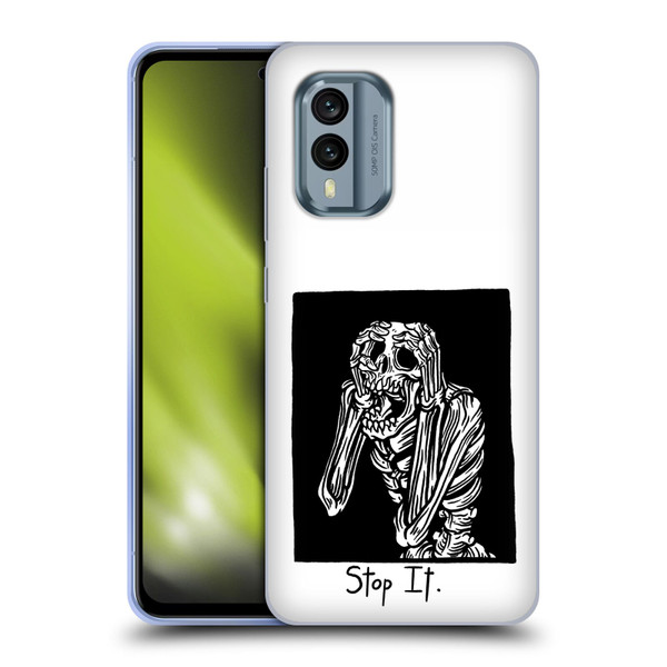 Matt Bailey Skull Stop It Soft Gel Case for Nokia X30