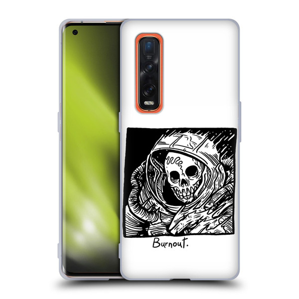 Matt Bailey Skull Burnout Soft Gel Case for OPPO Find X2 Pro 5G