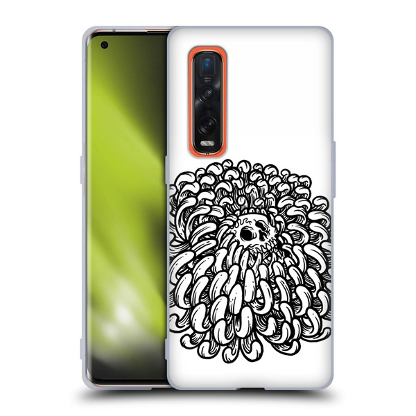 Matt Bailey Skull Flower Soft Gel Case for OPPO Find X2 Pro 5G