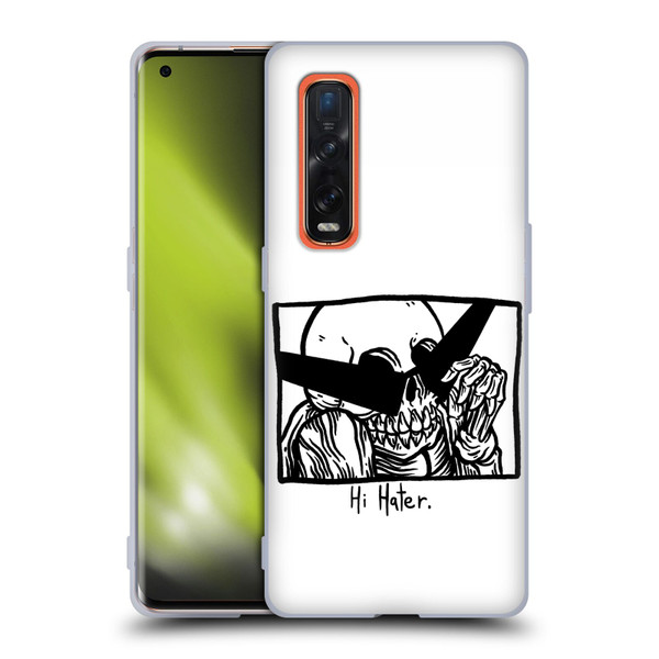 Matt Bailey Skull Hi Hater Soft Gel Case for OPPO Find X2 Pro 5G