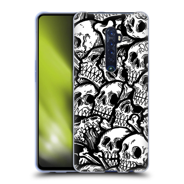 Matt Bailey Skull All Over Soft Gel Case for OPPO Reno 2