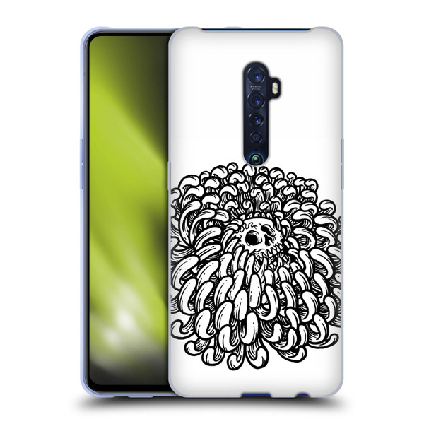 Matt Bailey Skull Flower Soft Gel Case for OPPO Reno 2