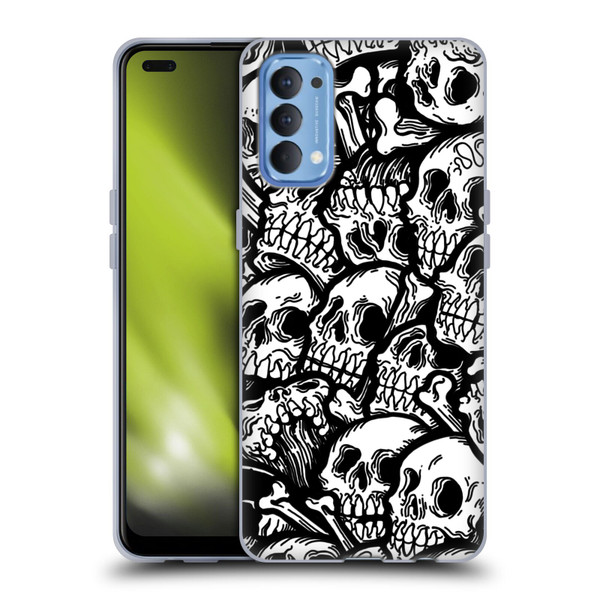 Matt Bailey Skull All Over Soft Gel Case for OPPO Reno 4 5G