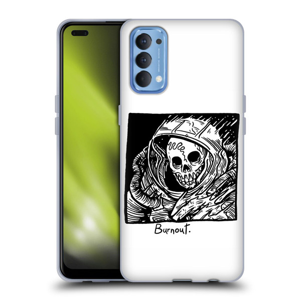 Matt Bailey Skull Burnout Soft Gel Case for OPPO Reno 4 5G