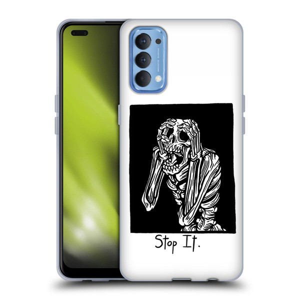 Matt Bailey Skull Stop It Soft Gel Case for OPPO Reno 4 5G