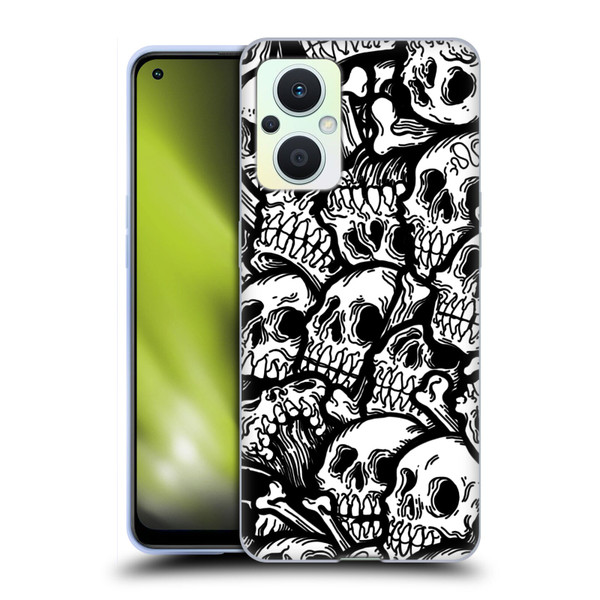 Matt Bailey Skull All Over Soft Gel Case for OPPO Reno8 Lite