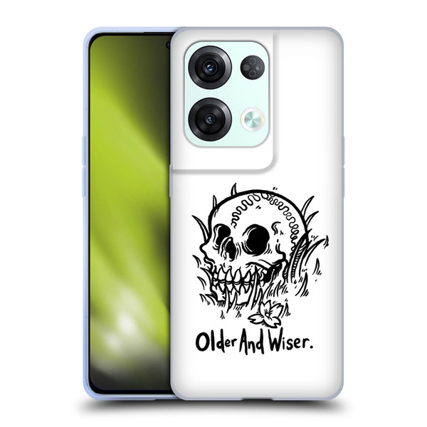 Matt Bailey Skull Older And Wiser Soft Gel Case for OPPO Reno8 Pro