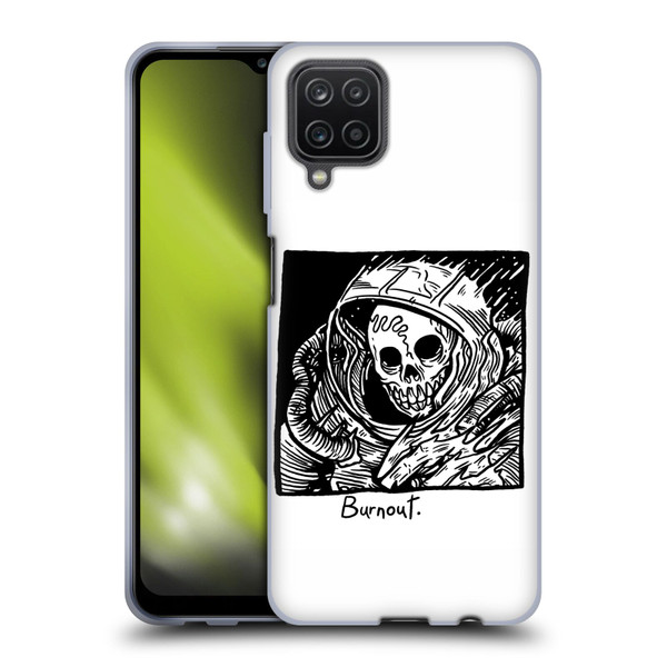 Matt Bailey Skull Burnout Soft Gel Case for Samsung Galaxy A12 (2020)