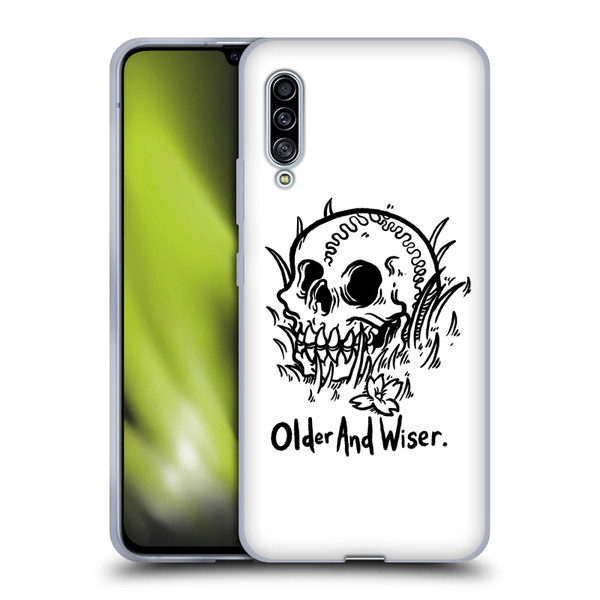 Matt Bailey Skull Older And Wiser Soft Gel Case for Samsung Galaxy A90 5G (2019)