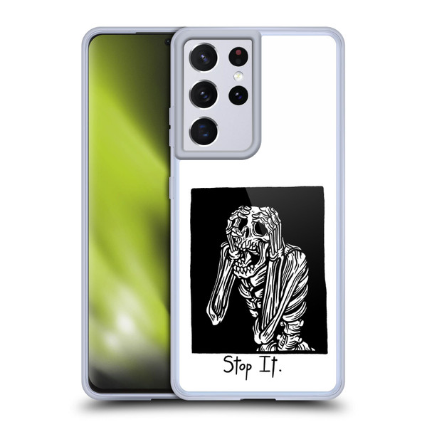 Matt Bailey Skull Stop It Soft Gel Case for Samsung Galaxy S21 Ultra 5G