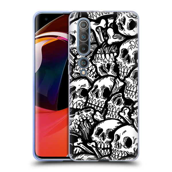 Matt Bailey Skull All Over Soft Gel Case for Xiaomi Mi 10 5G / Mi 10 Pro 5G