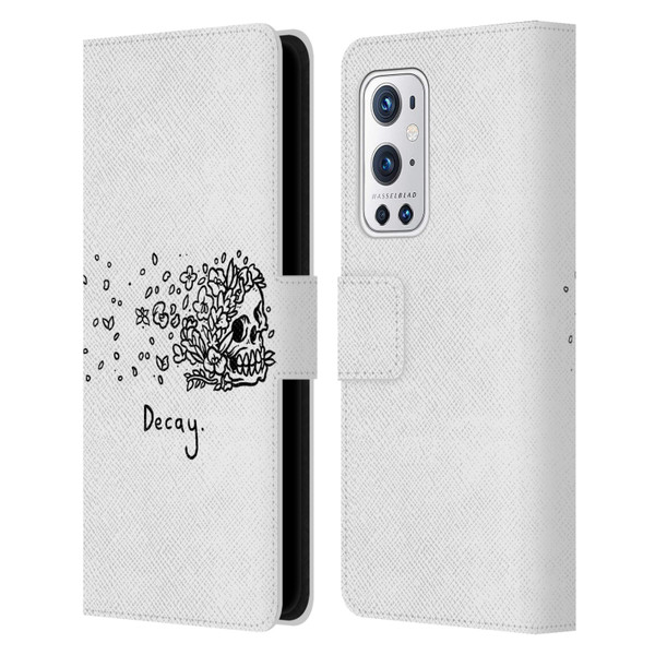 Matt Bailey Skull Decay Leather Book Wallet Case Cover For OnePlus 9 Pro