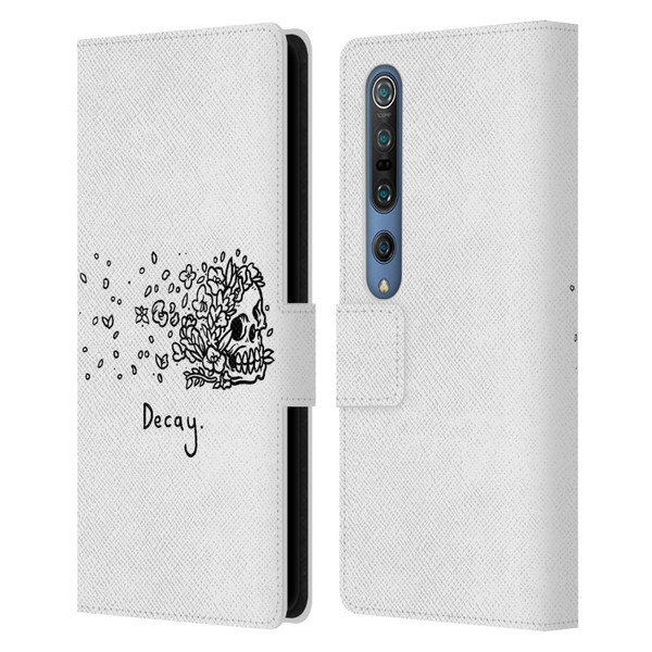 Matt Bailey Skull Decay Leather Book Wallet Case Cover For Xiaomi Mi 10 5G / Mi 10 Pro 5G
