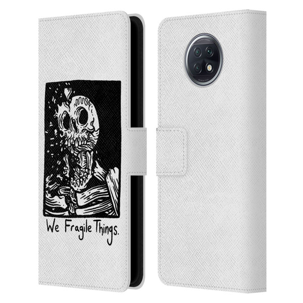 Matt Bailey Skull We Fragile Things Leather Book Wallet Case Cover For Xiaomi Redmi Note 9T 5G