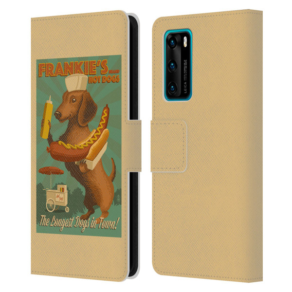 Lantern Press Dog Collection Frankie's Leather Book Wallet Case Cover For Huawei P40 5G