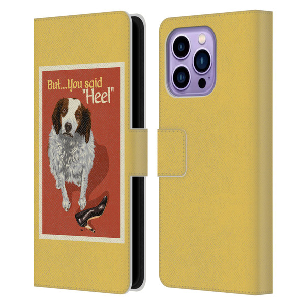 Lantern Press Dog Collection But You Said Leather Book Wallet Case Cover For Apple iPhone 14 Pro Max