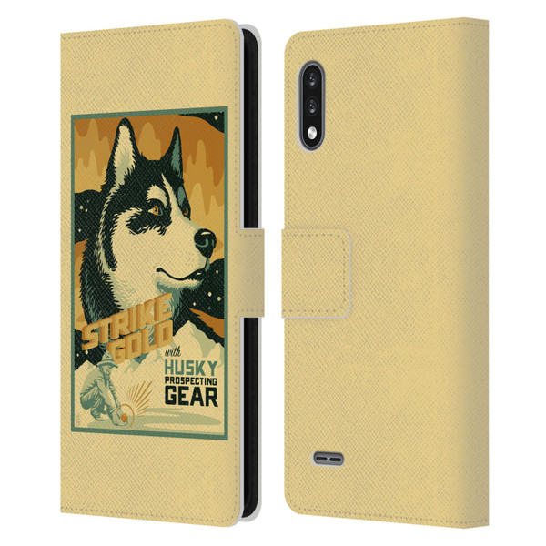 Lantern Press Dog Collection Husky Leather Book Wallet Case Cover For LG K22